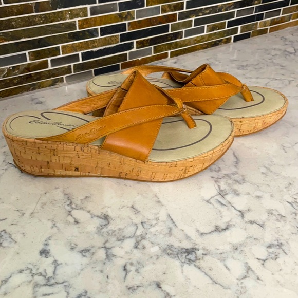 Eddie Bauer corked heel sandal - Picture 1 of 8